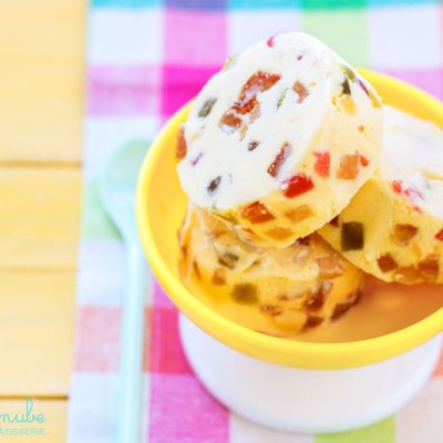 Hacer helados con base de crema inglesa: Helado de Tutti-Frutti