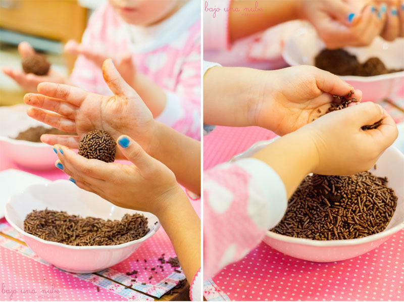  trufas de chocolate para hacer con niños