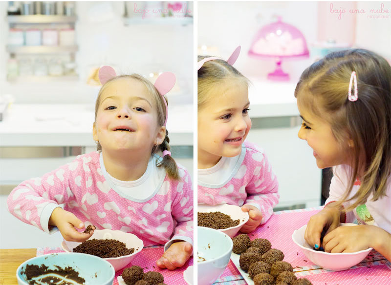 trufas de chocolate para hacer con niños