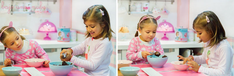 trufas de chocolate para hacer con niños